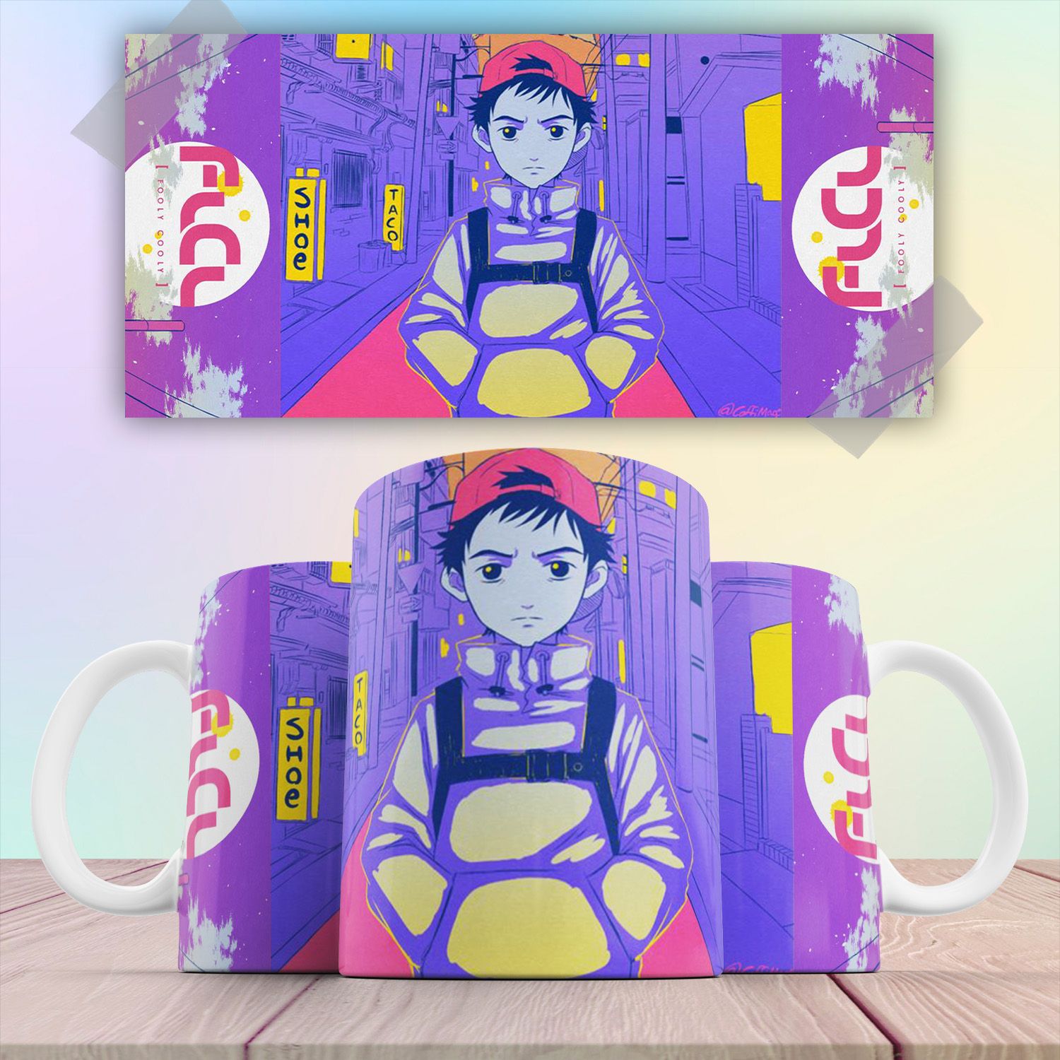 

Кружка аниме Фури кури FLCL Наота Нандаба 330 мл