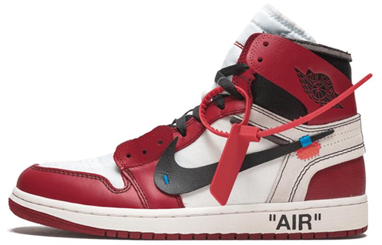 

Кеды унисекс Jordan OFF-WHITE x Air Jordan 1 Retro High The Ten Chicago красные 43 EU, Красный, OFF-WHITE x Air Jordan 1 Retro High The Ten Chicago