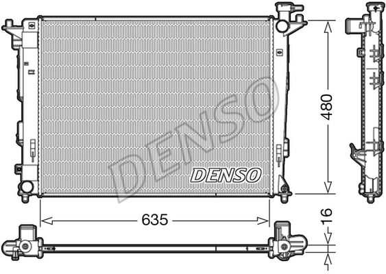 

Радиатор двигателя DENSO drm41006, Радиатор двигателя DENSO drm41006 DENSO drm41006