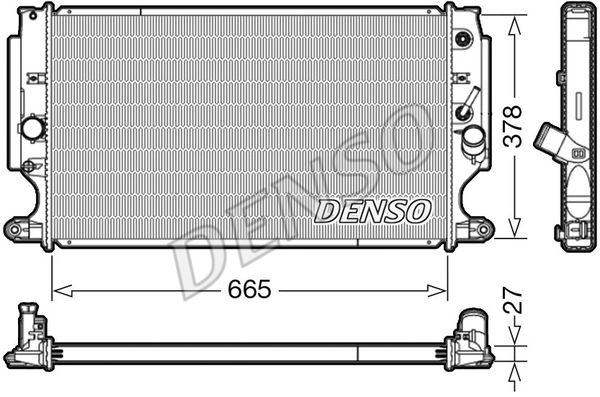 

Радиатор двигателя DENSO drm50088, Радиатор двигателя DENSO drm50088 DENSO drm50088