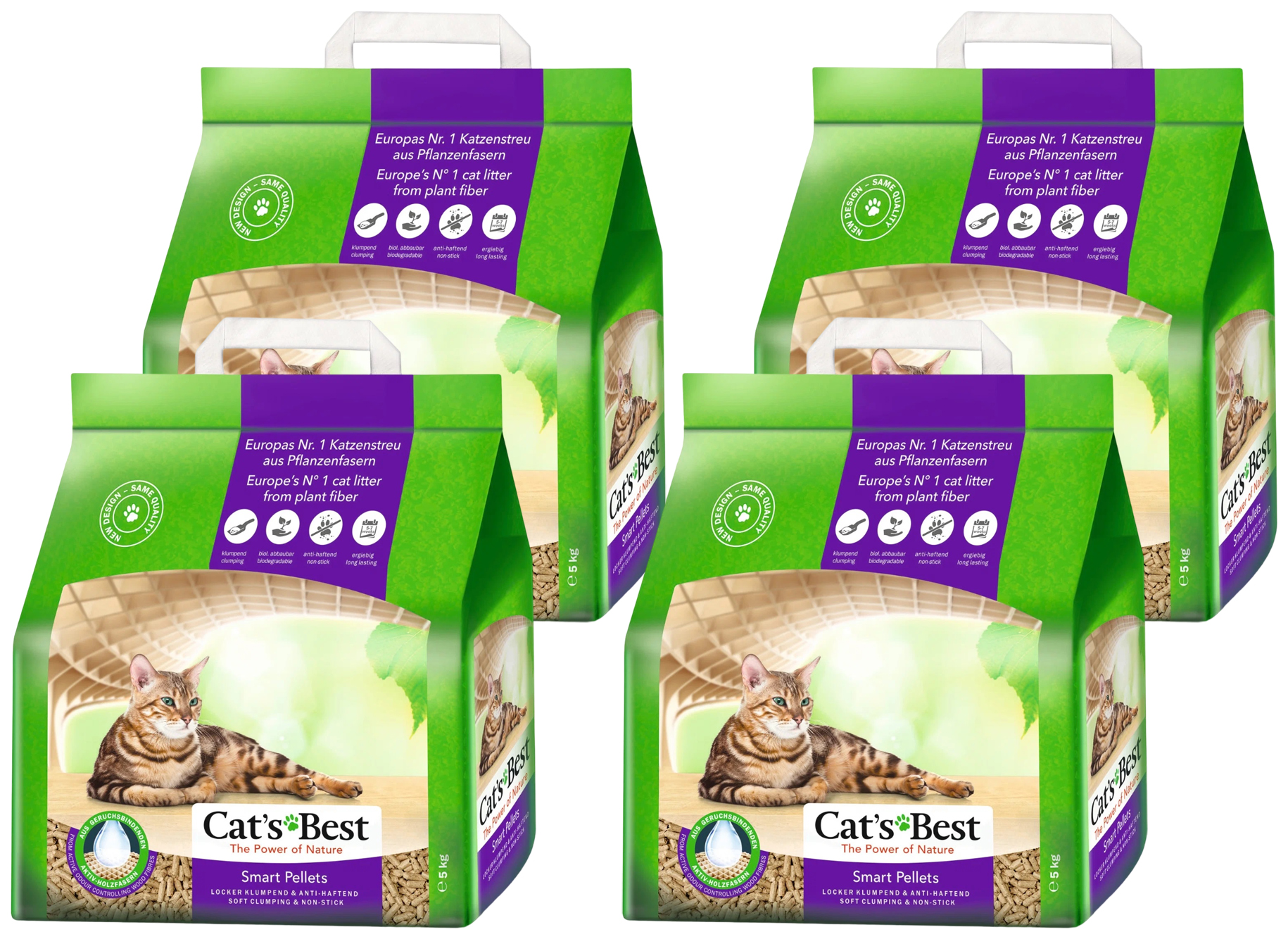 фото Cat's besт cat's best smart pellets - кэтс бэст наполнитель древесно-комкующийся для длинн