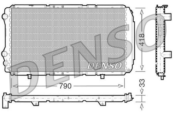 

Радиатор двигателя DENSO drm09076, Радиатор двигателя DENSO drm09076 DENSO drm09076