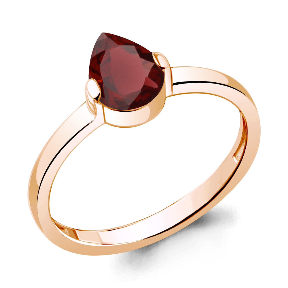 

Кольцо из серебра с гранатом Aquamarine Aquamarine 6961803_925_з р. 16, 6961803_925_з