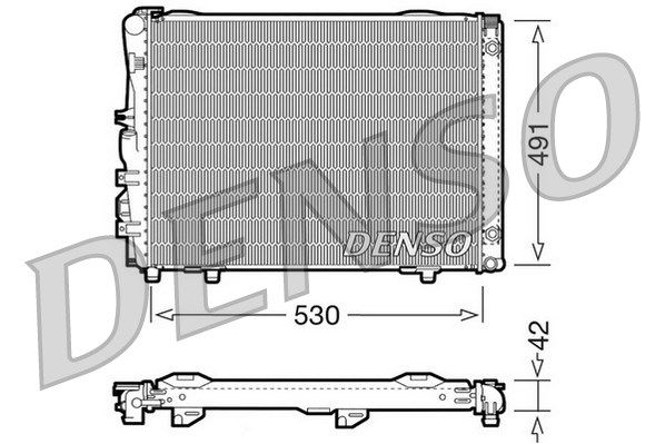 

Радиатор двигателя DENSO drm17030, Радиатор двигателя DENSO drm17030 DENSO drm17030