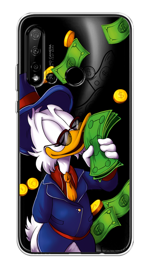 

Чехол на Huawei P20 Lite 2019 "Scrooge McDuck with Money", Синий;зеленый;белый, 69750-6