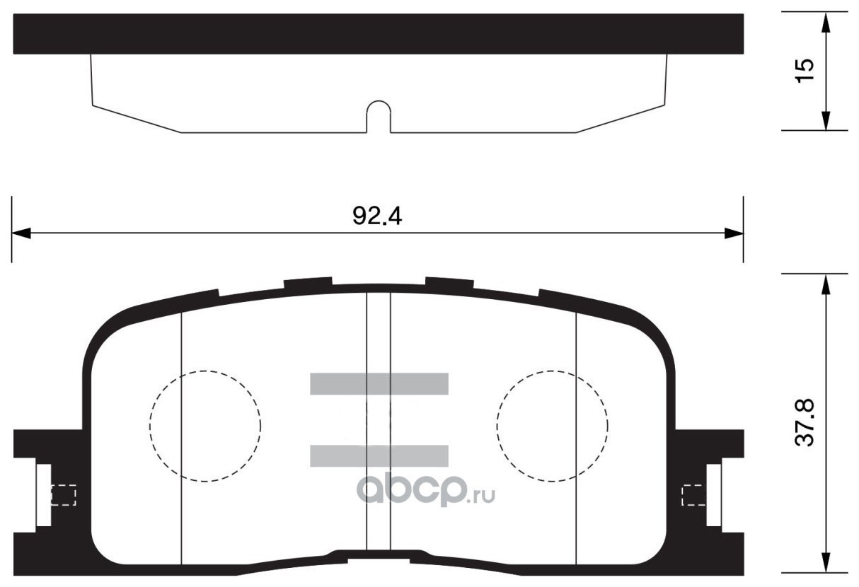 

Колодки дисковые задние Lexus ES300 02-03/ES330 04-06, Toyota Camry 02> GK1057