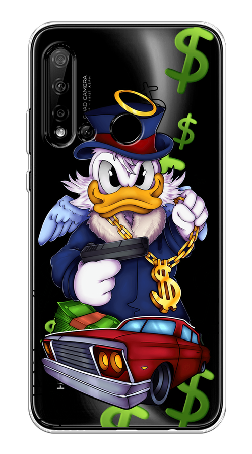

Чехол на Huawei P20 Lite 2019 "Scrooge McDuck with a Gold Chain", Красный;синий;белый, 69750-6