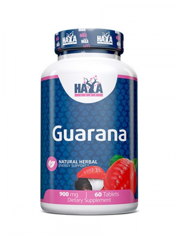 Гуарана Haya Labs Guarana 900мг 60 таблеток