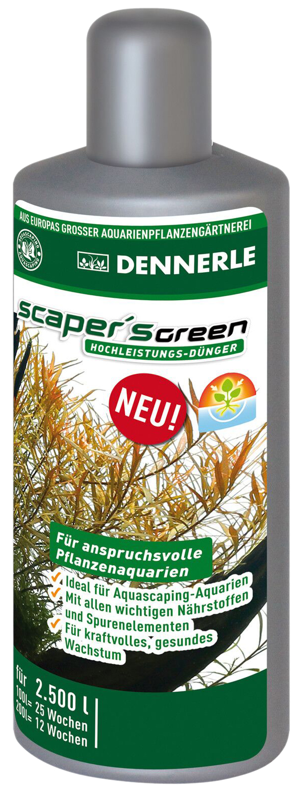 

Комплексное удобрение для растений Dennerle Scaper's Green, 2 шт по 250 мл