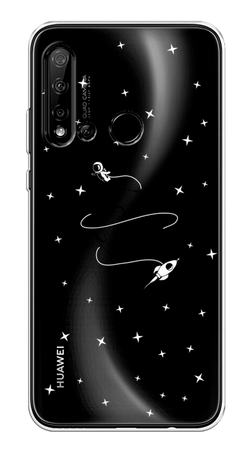 

Чехол на Huawei P20 Lite 2019 "Полет вокруг луны", Белый;серый;черный, 69750-2