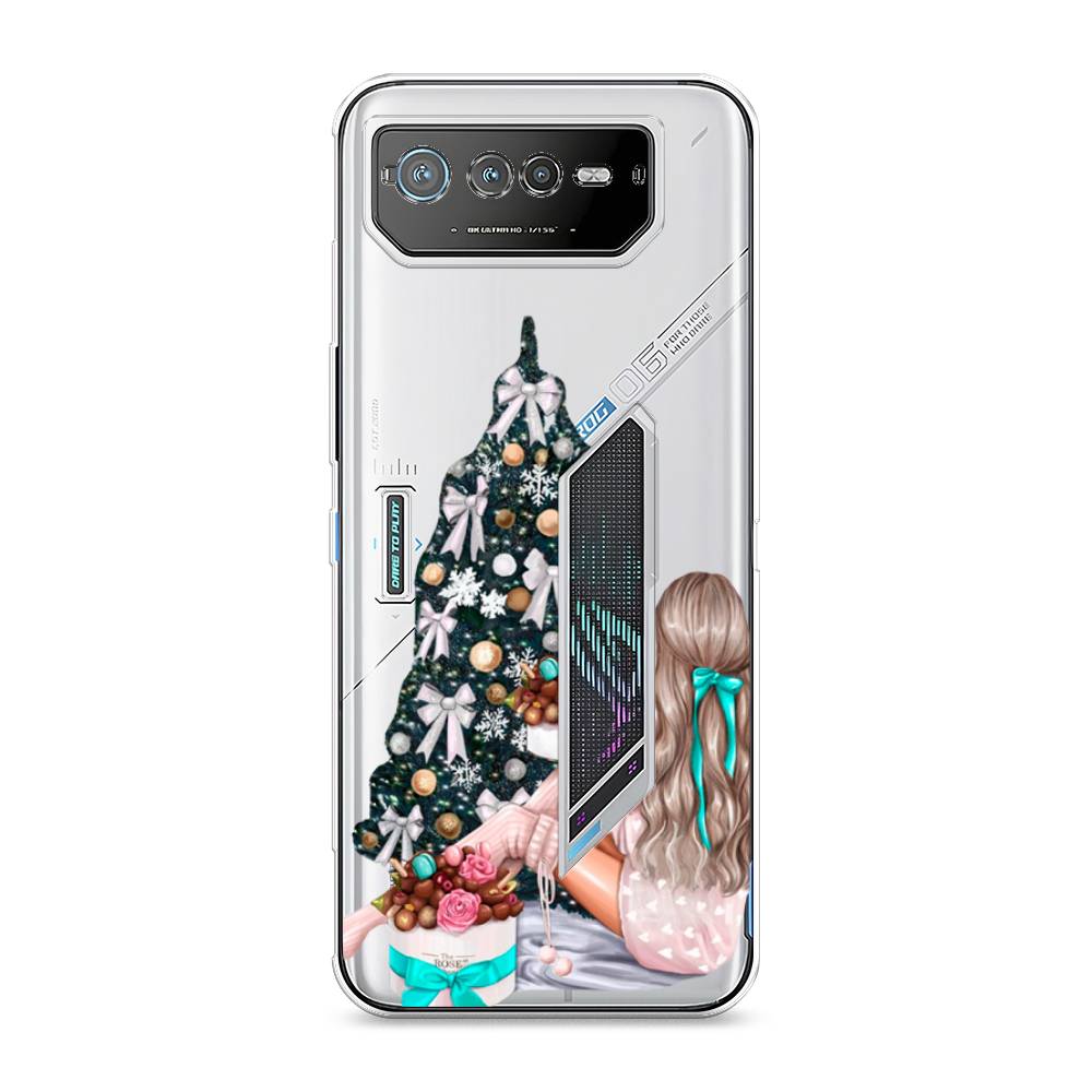 

Чехол для Asus ROG Phone 6 "New Year", Зеленый;бежевый;голубой, 44650-5