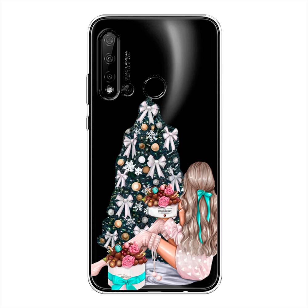 

Чехол на Huawei P20 Lite 2019 "New Year", Зеленый;бежевый;голубой, 69750-5