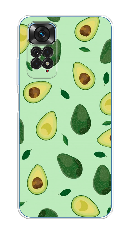 

Чехол на Xiaomi Redmi Note 11S "Blue avocado", Коричневый;зеленый, 313850-1