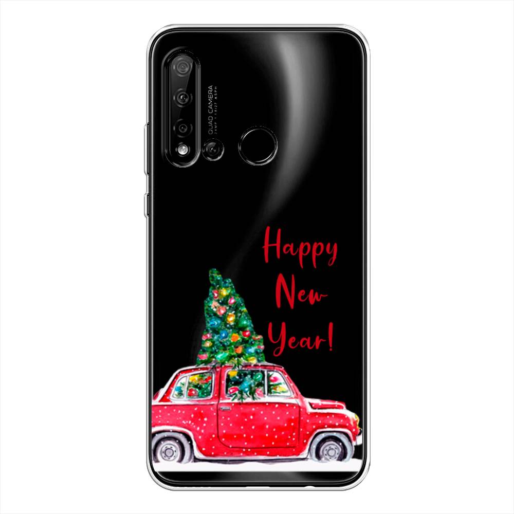 

Чехол на Huawei P20 Lite 2019 "Happy New Year", Красный;зеленый, 69750-5