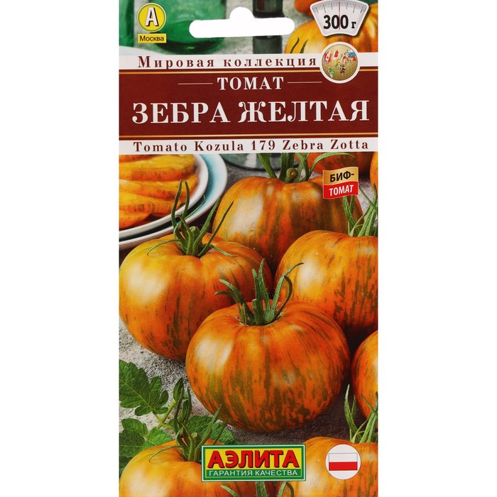 

Семена томат Аэлита Зебра Желтая 7643795-2p 2 уп.