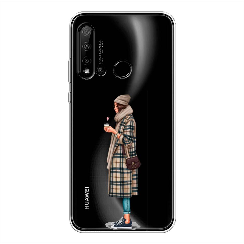 

Чехол на Huawei P20 Lite 2019 "Утренний кофе", Коричневый;бежевый, 69750-6