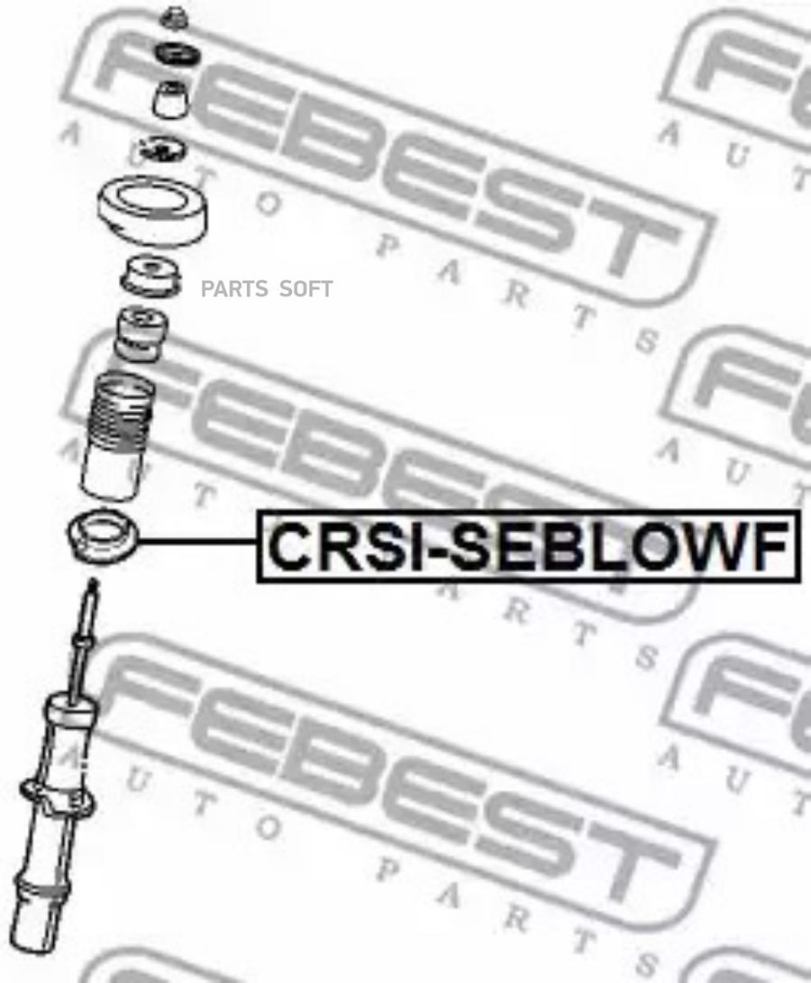 

FEBEST CRSI-SEBLOWF Проставка пружины CHRYSLER SEBRING/DODGE STRATUS 01-06 зад.
