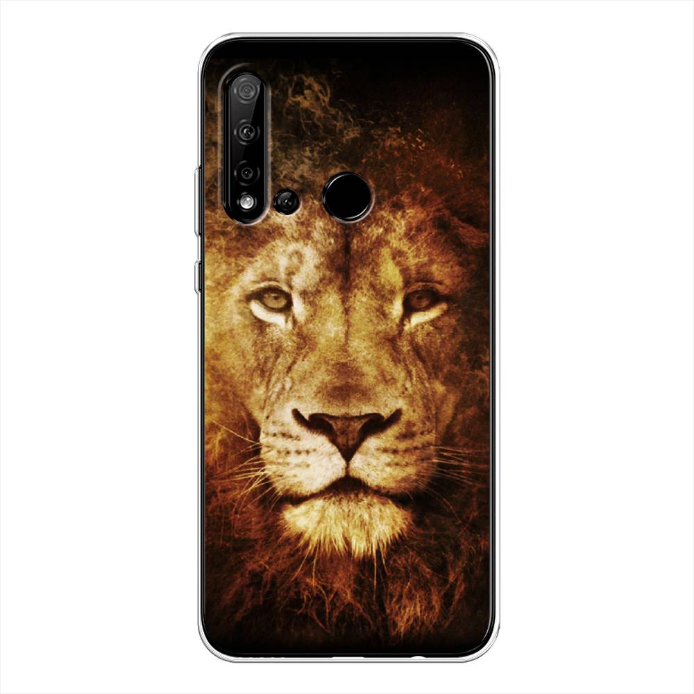 

Чехол на Huawei P20 Lite 2019 "Лев", Черный;коричневый;желтый, 69750-6