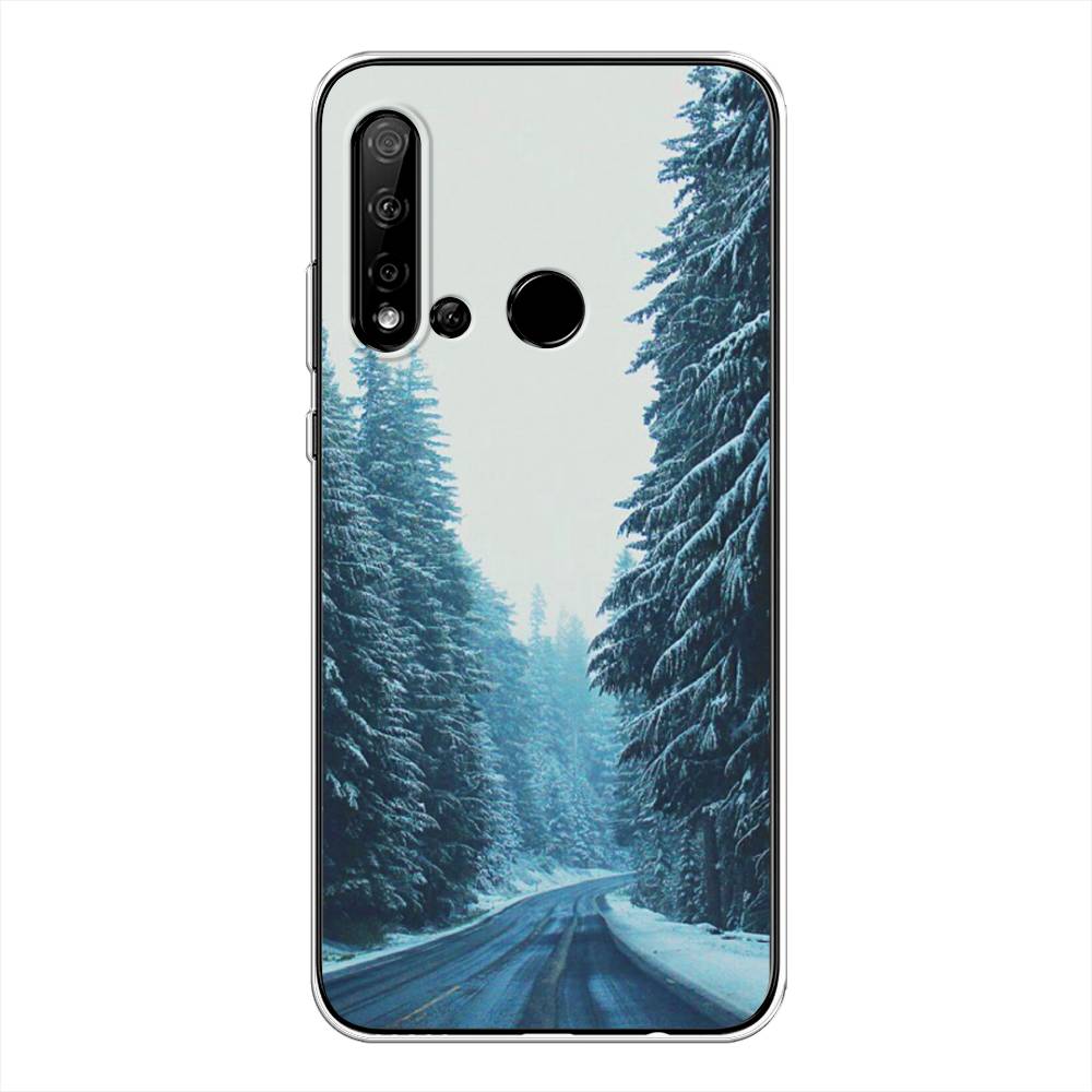 

Чехол на Huawei P20 Lite 2019/Nova 5i "Зима 9", Бежевый;голубой;черный, 69750-2
