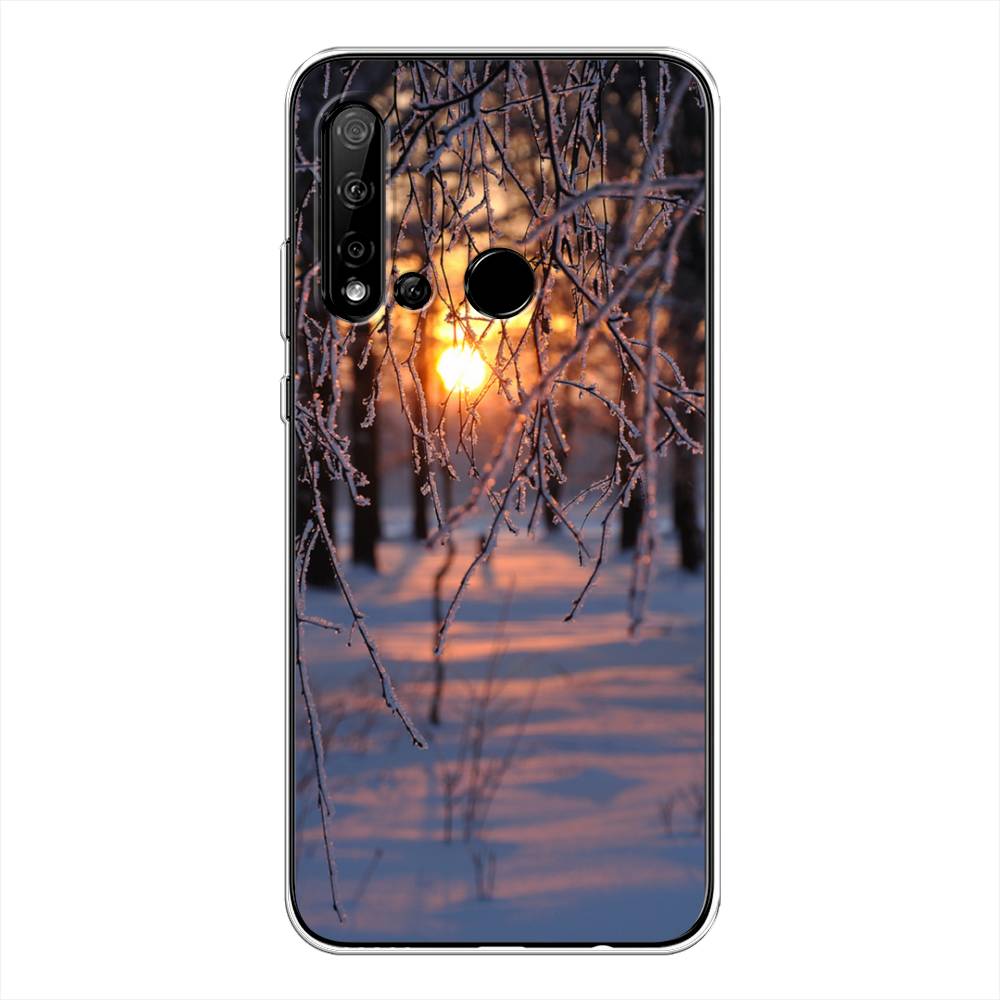 

Чехол на Huawei P20 Lite 2019 "Зима 7", Оранжевый;розовый;черный, 69750-2