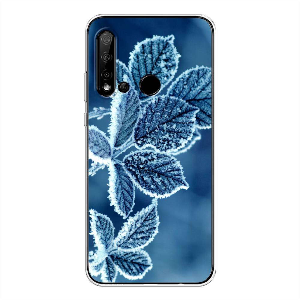 

Чехол на Huawei P20 Lite 2019 "Зима 6", Голубой;белый, 69750-2
