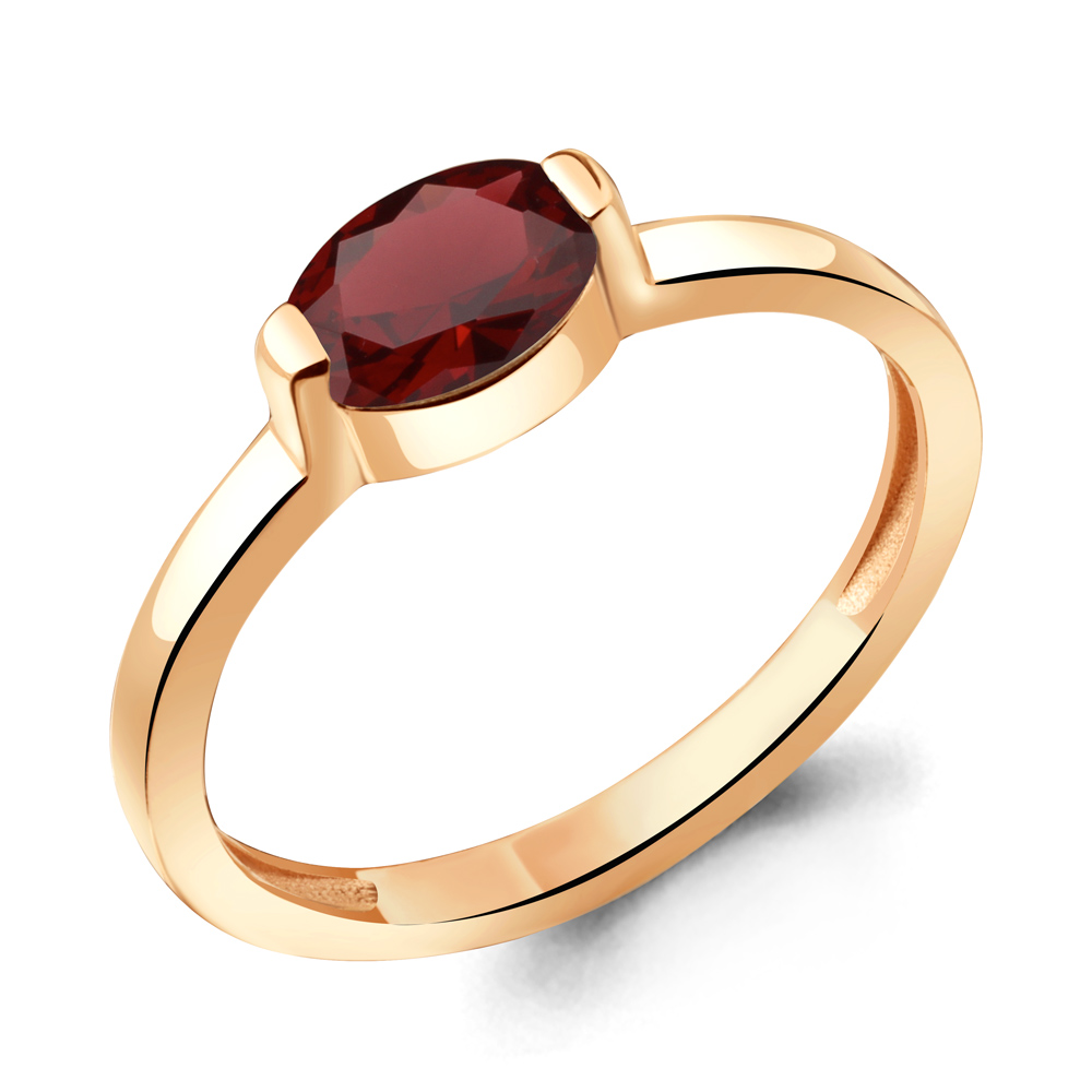 

Кольцо из серебра с гранатом Aquamarine Aquamarine 6961703_925_з р. 18, 6961703_925_з