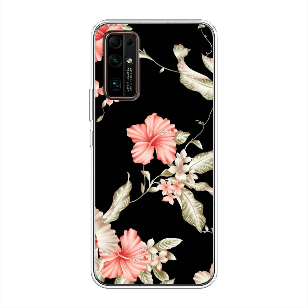 

Чехол Awog на Honor 30 "Цветы на черном", Черный;розовый, 612150-8