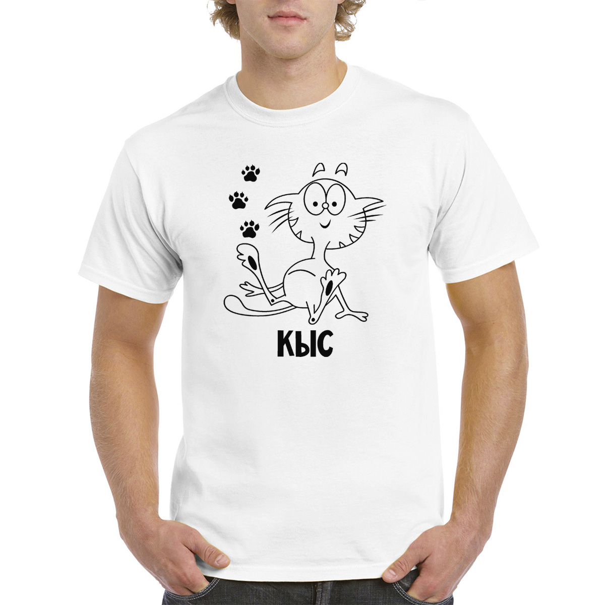 

Футболка унисекс CoolPodarok M0114025 белая 64 RU, Белый, M0114025