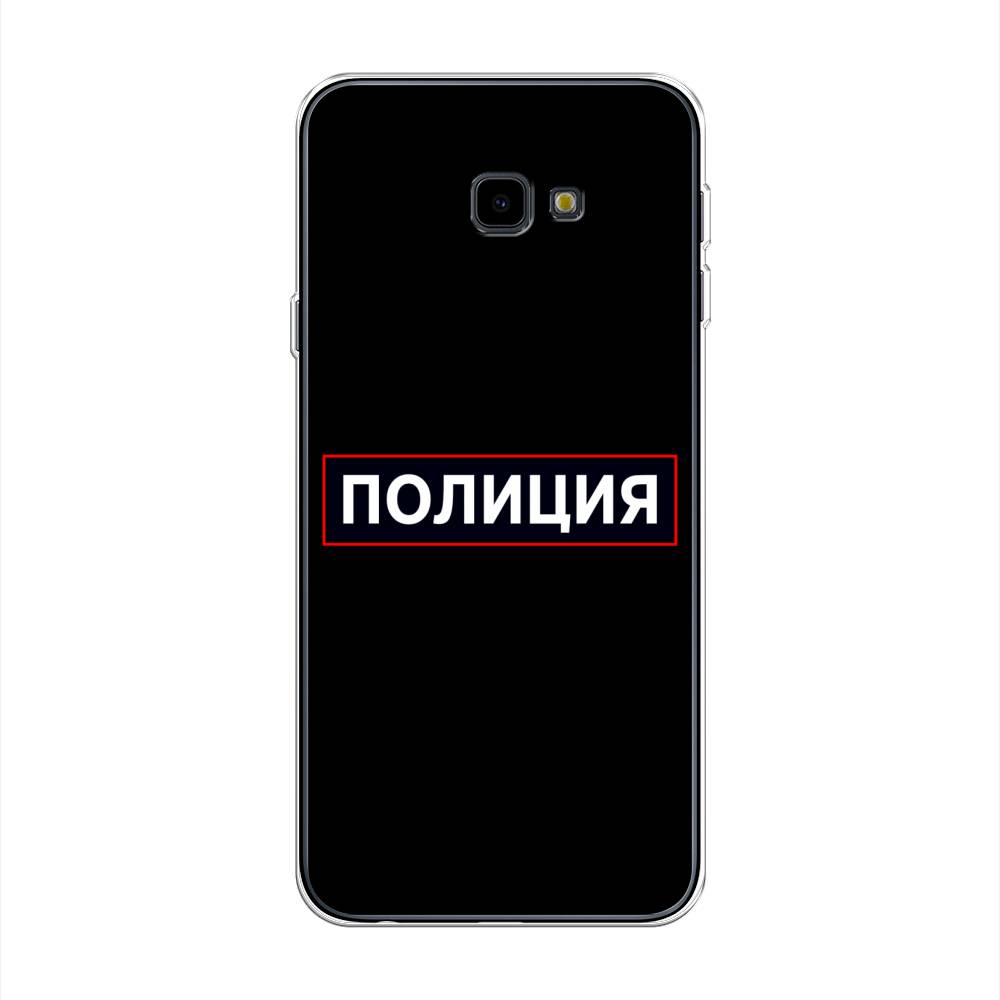 

Чехол Awog на Samsung Galaxy J4 + "Police logo", Черный;белый;красный, 26850-5