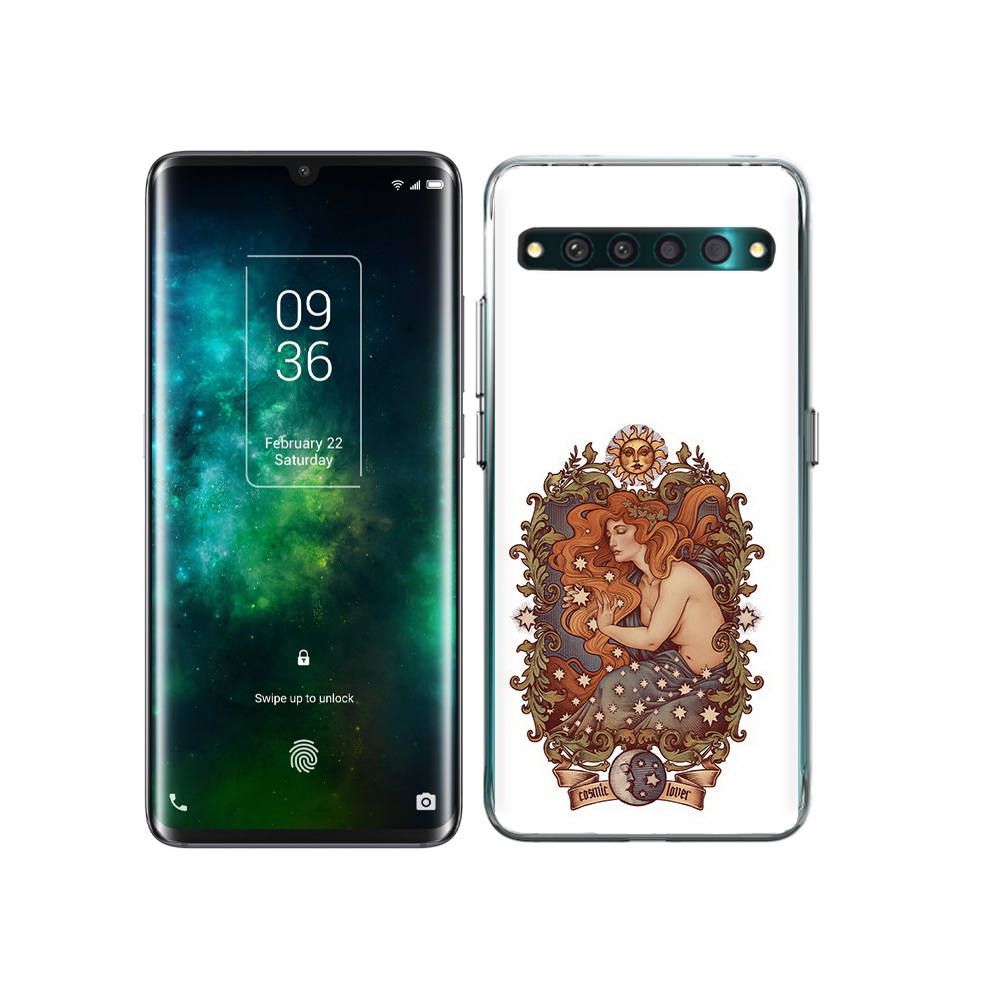 

Чехол MyPads Tocco для TCL 10 Pro звездная девушка абстракция, Прозрачный, Tocco