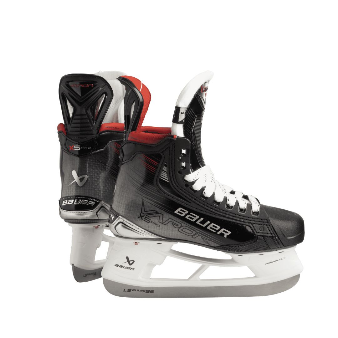 Коньки хоккейные Bauer S23 VAPOR X5 PRO JR, черный, размер 1.0 EE