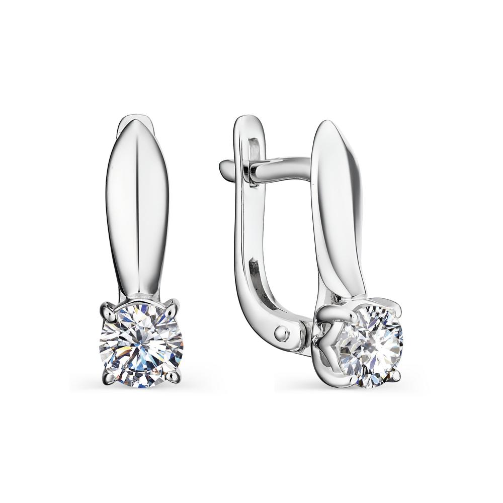 

Серьги из серебра с фианитом АЛЬКОР 02-1160_00КЦ-00, 02-1160_00КЦ-00