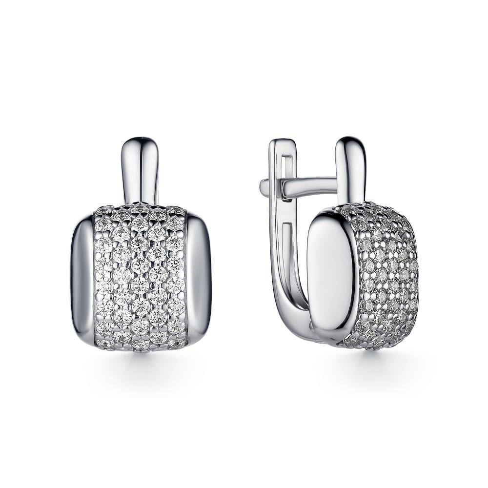 

Серьги из серебра с фианитом АЛЬКОР 02-1334_00КЦ-00, 02-1334_00КЦ-00