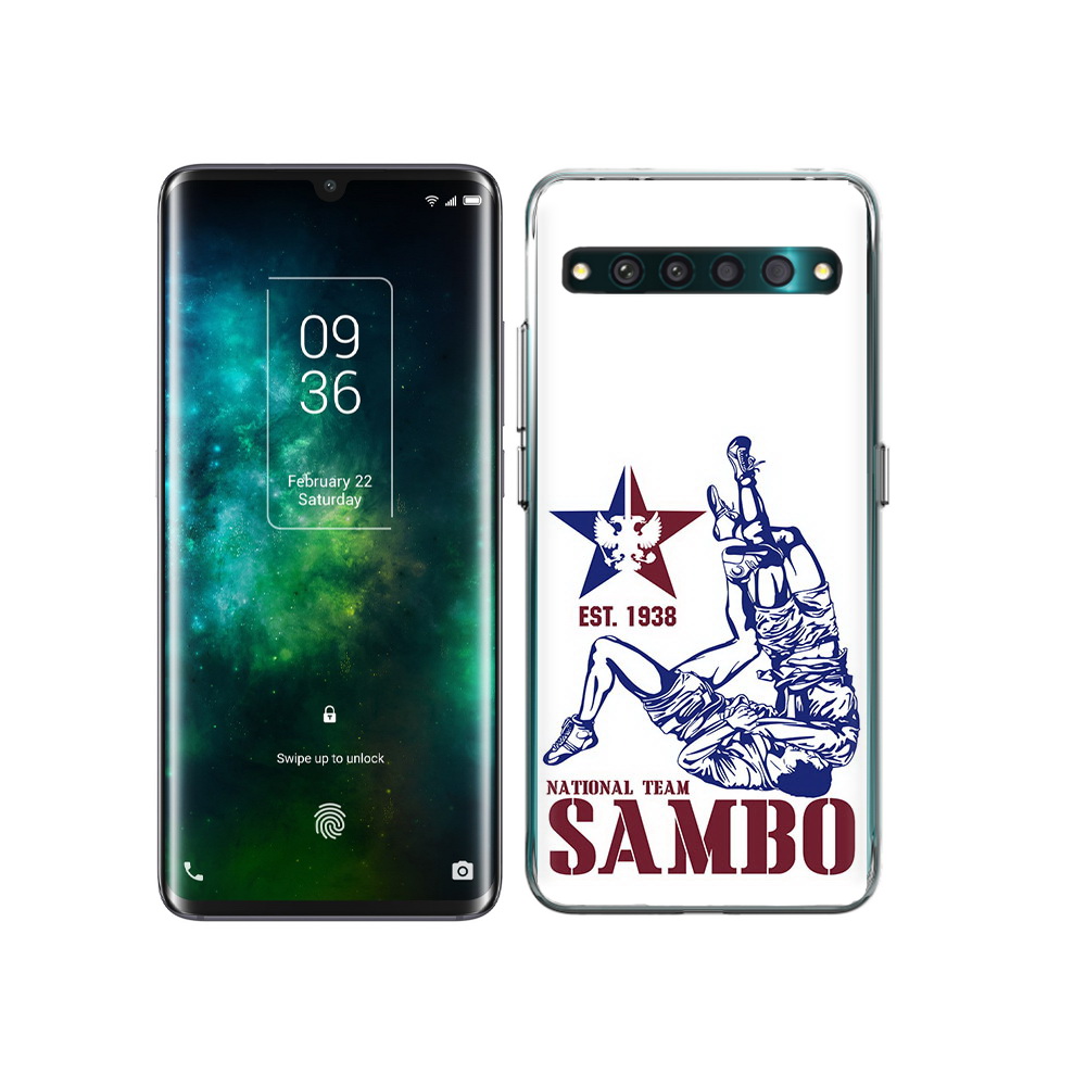 

Чехол MyPads Tocco для TCL 10 Pro единоборства самбо, Прозрачный, Tocco