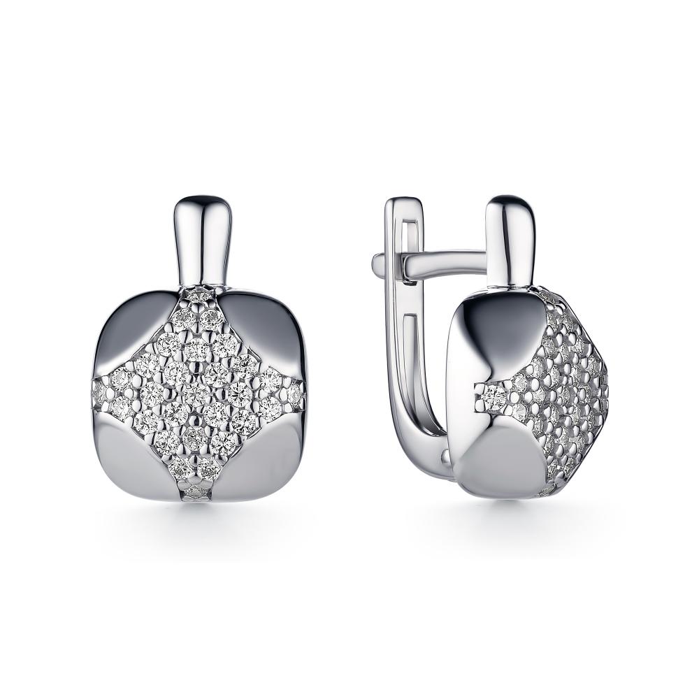 

Серьги из серебра с фианитом АЛЬКОР 02-1335_00КЦ-00, 02-1335_00КЦ-00