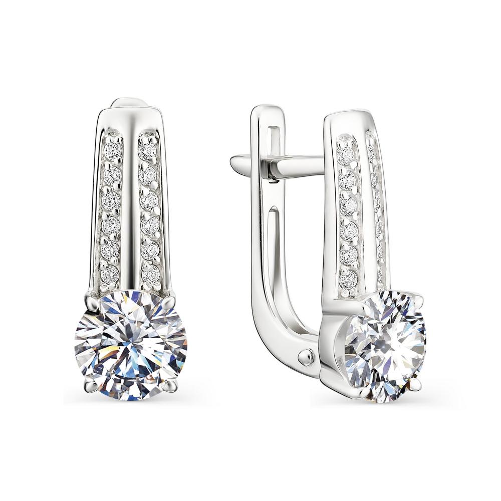 

Серьги из серебра с фианитом АЛЬКОР 02-1157_00КЦ-00, 02-1157_00КЦ-00