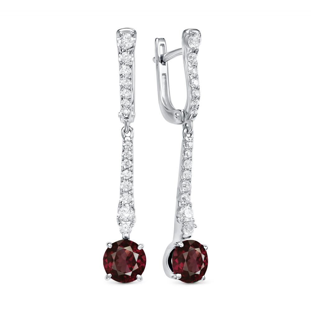 

Серьги из серебра с гранатом АЛЬКОР 02-1469_00ГР-00, 02-1469_00ГР-00