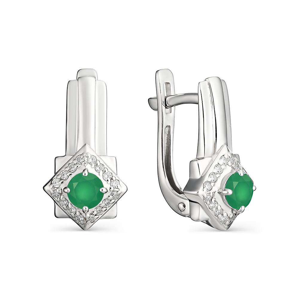 

Серьги из серебра с агатом АЛЬКОР 02-1053_00АГ-00, 02-1053_00АГ-00