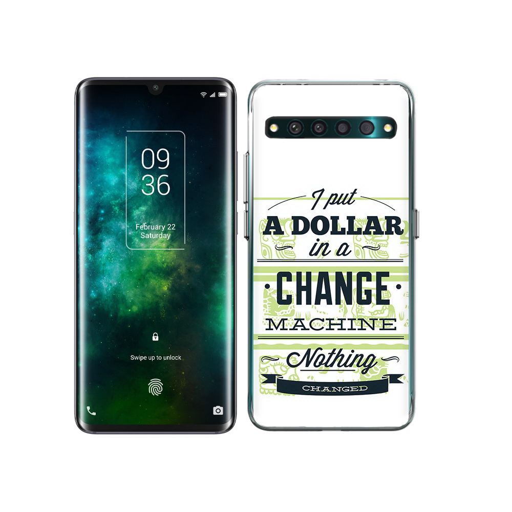 

Чехол MyPads Tocco для TCL 10 Pro доллар надпись, Прозрачный, Tocco