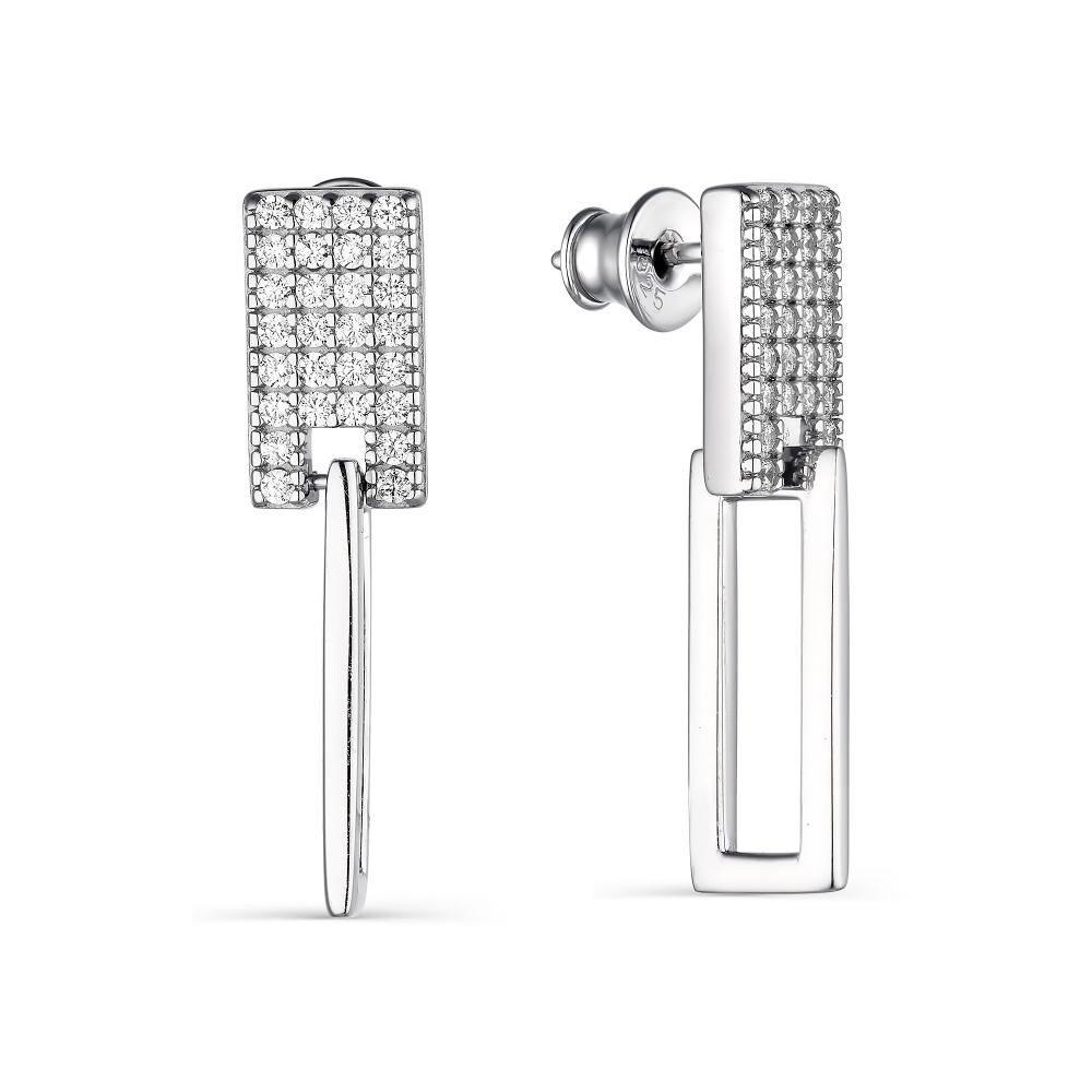 

Серьги из серебра с фианитом АЛЬКОР 02-1794_00КЦ-00, 02-1794_00КЦ-00
