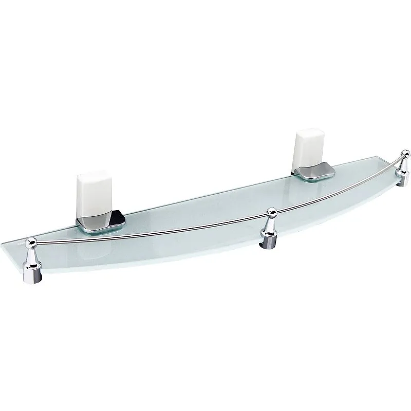 

Полка для ванной WasserKRAFT Leine K-5044W 68х500х125 хром/белый, Leine K-5044W