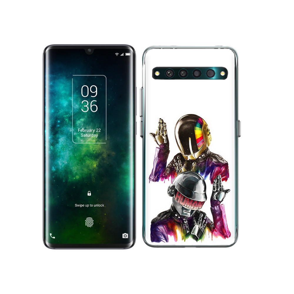 

Чехол MyPads Tocco для TCL 10 Pro диско космонавты, Прозрачный, Tocco