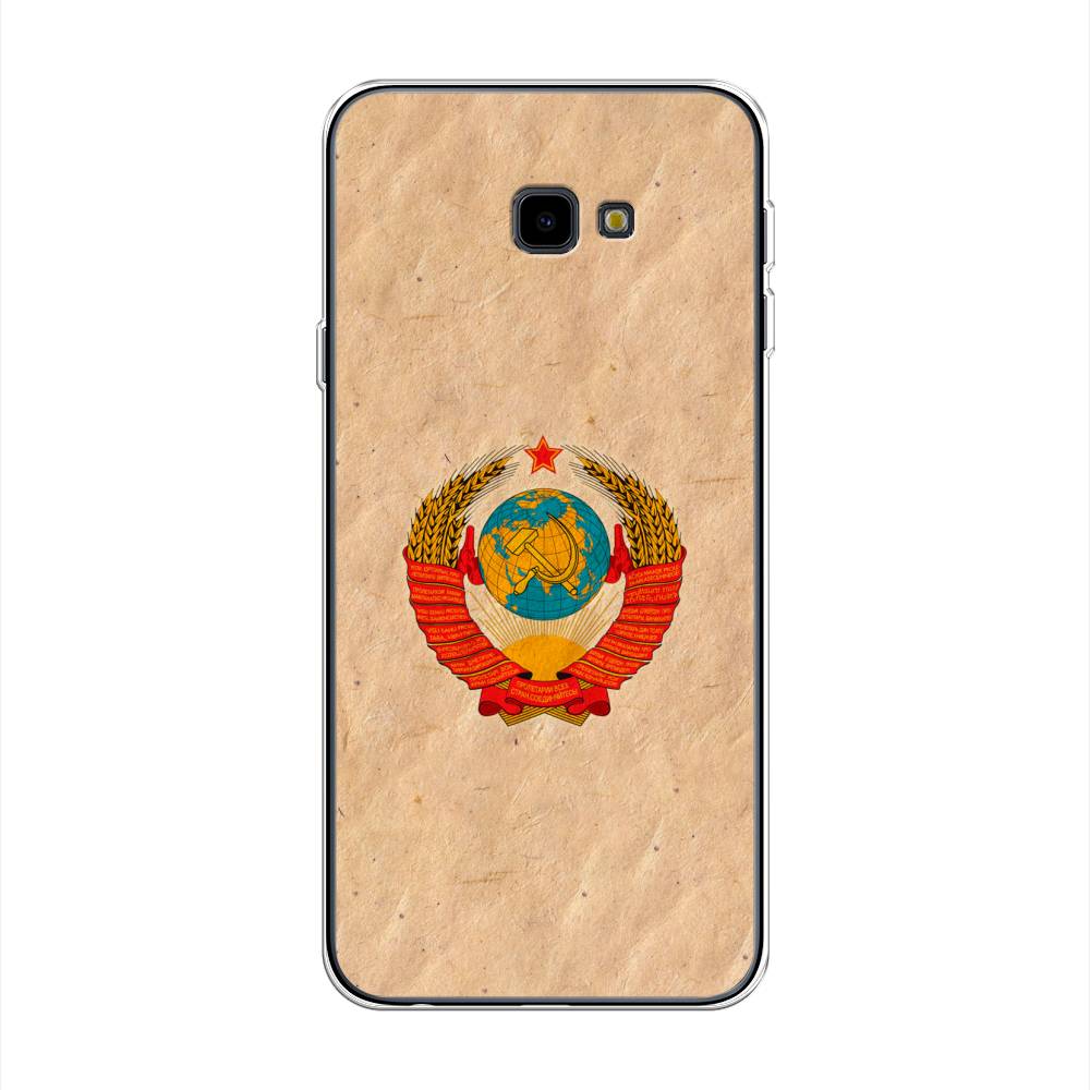 

Чехол Awog на Samsung Galaxy J4 + "Союз пролетариев", Бежевый;красный, 26850-10