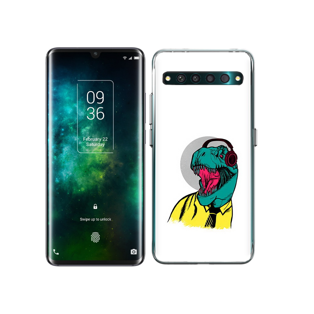 

Чехол MyPads Tocco для TCL 10 Pro дино, Прозрачный, Tocco