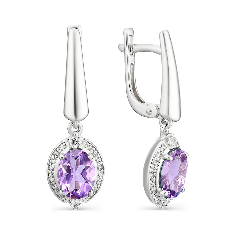 

Серьги из серебра с аметистом АЛЬКОР 02-1166_00АМ-00, 02-1166_00АМ-00