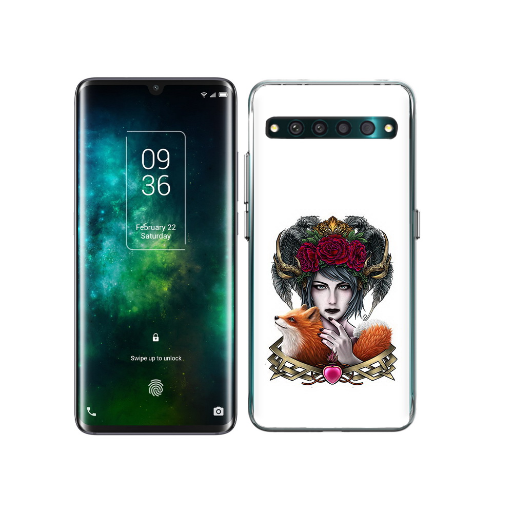 

Чехол MyPads Tocco для TCL 10 Pro девушка с лисой, Прозрачный, Tocco