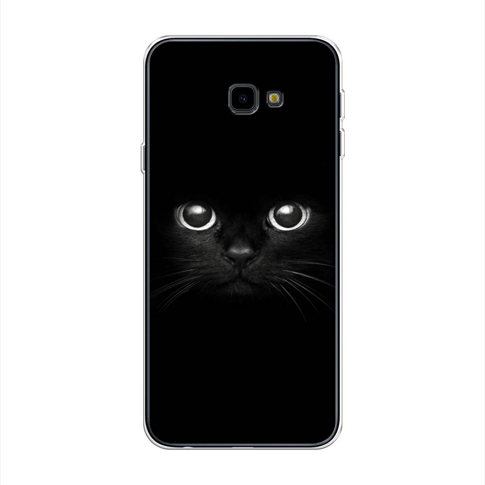 

Чехол Awog на Samsung Galaxy J4 + "Взгляд черной кошки", Черный, 26850-1