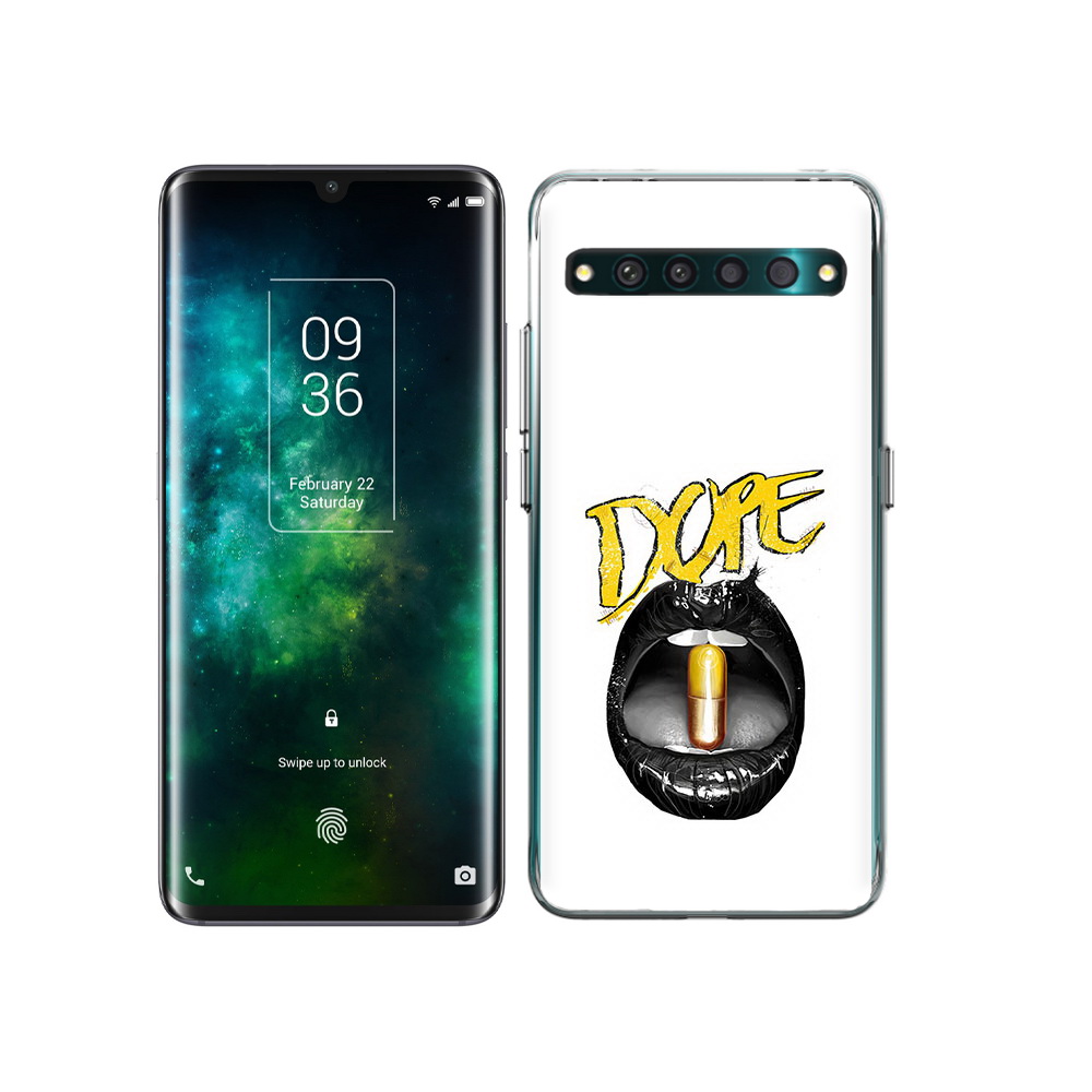 

Чехол MyPads Tocco для TCL 10 Pro губы, Прозрачный, Tocco