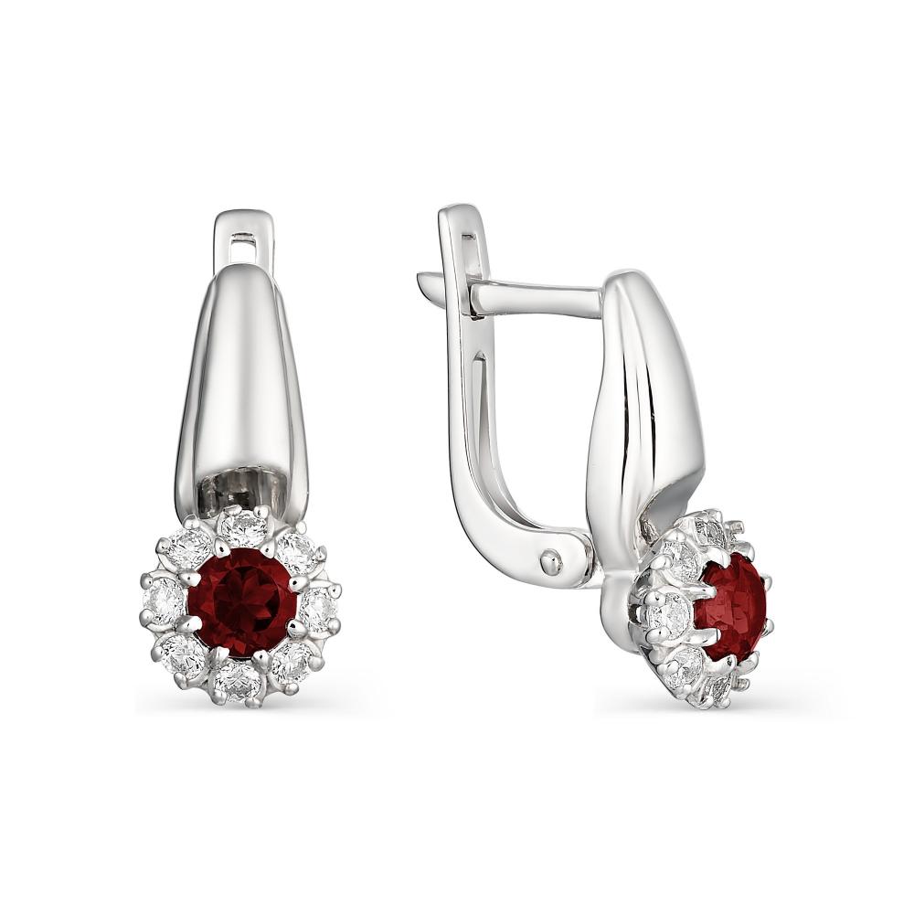 

Серьги из серебра с гранатом АЛЬКОР 02-0888_00ГР-00, 02-0888_00ГР-00