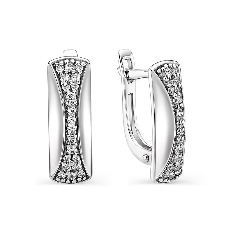

Серьги из серебра с фианитом АЛЬКОР 02-0757_00КЦ-00, 02-0757_00КЦ-00